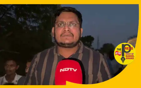 बांदा के एसडीएम नरैनी से बदसलूकी करता एनडीटीवी का स्ट्रिंगर मनीष मिश्रा......!!!