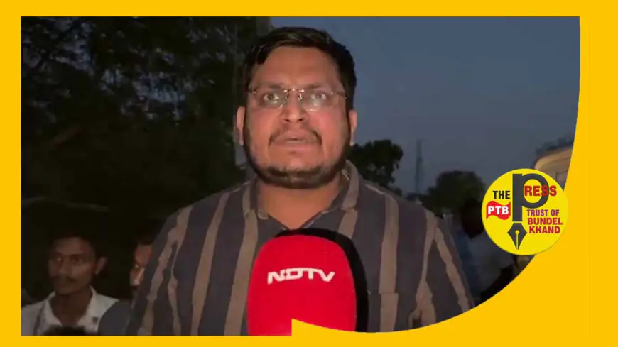 बांदा के एसडीएम नरैनी से बदसलूकी करता एनडीटीवी का स्ट्रिंगर मनीष मिश्रा......!!!