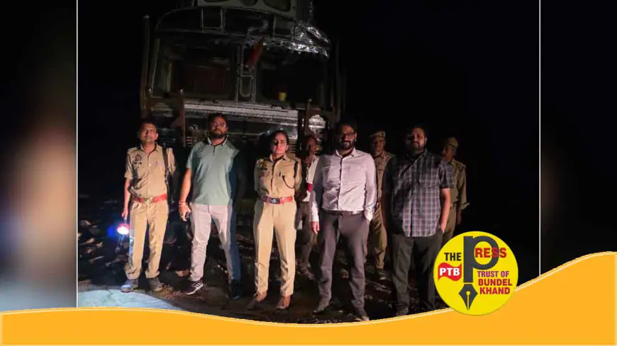 खनिज टास्क फोर्स का बांदा मे अवैध खनन पर एक्शन, टीम ने 23 ओवरलोड वाहन पकड़े...